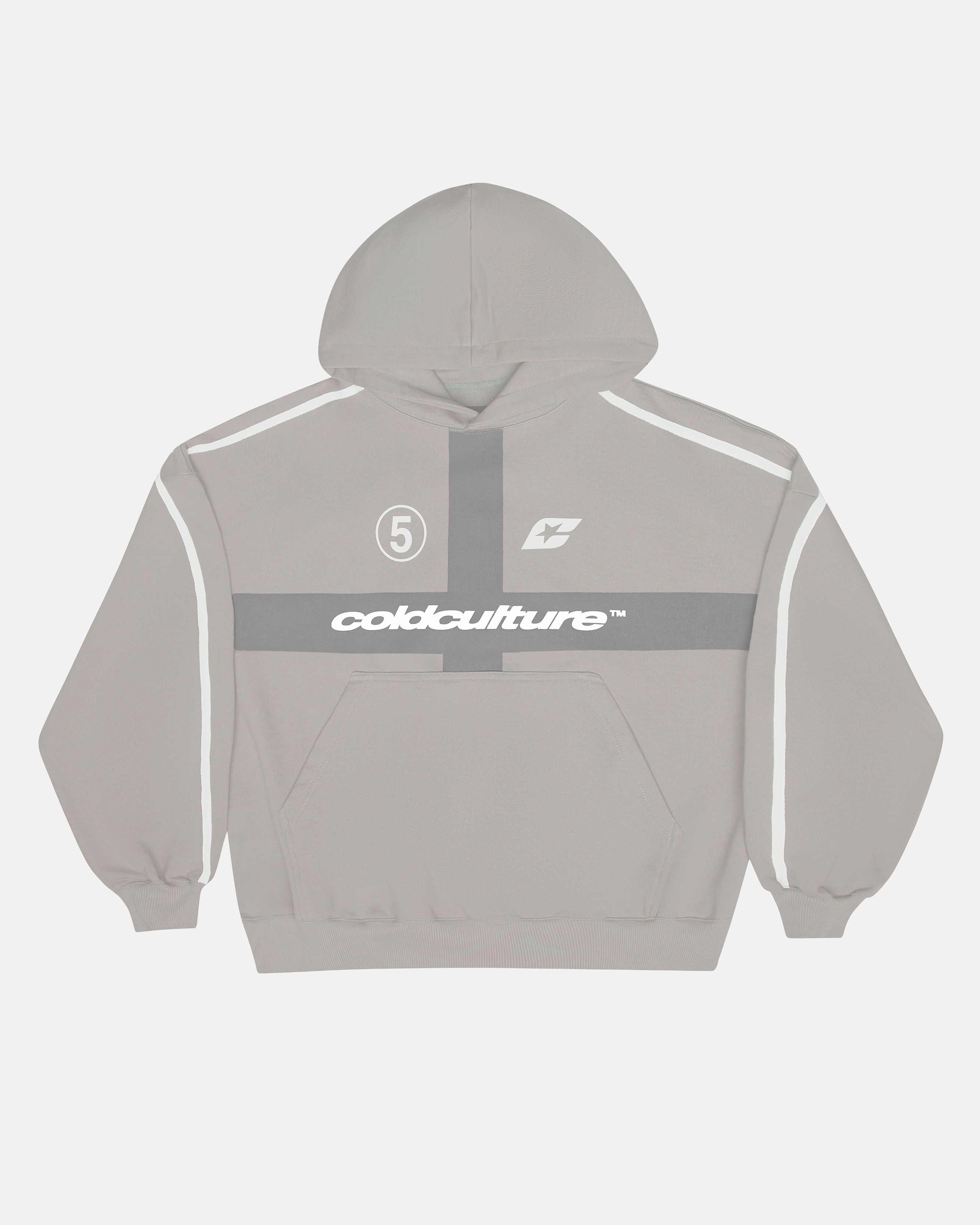 HIT THE TARGET HOODIE GREY