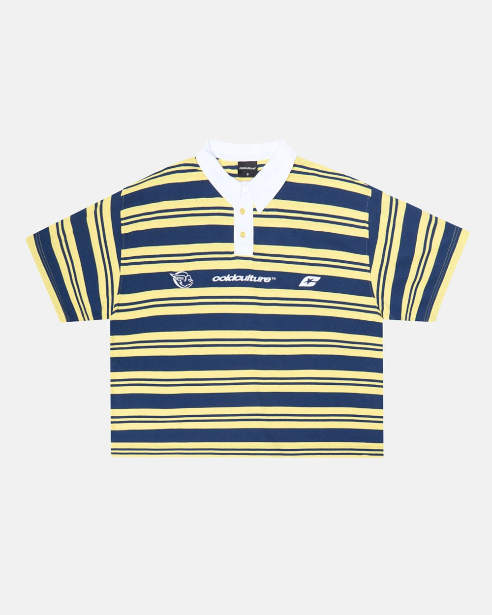 AEROSTRIPES POLO YELLOW/BLUE