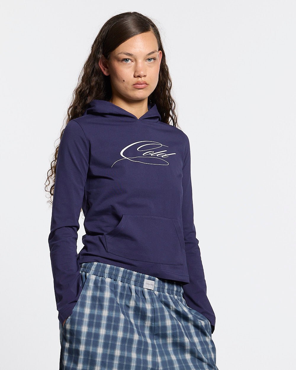 BABY SCRIPT HOODIE BLUE