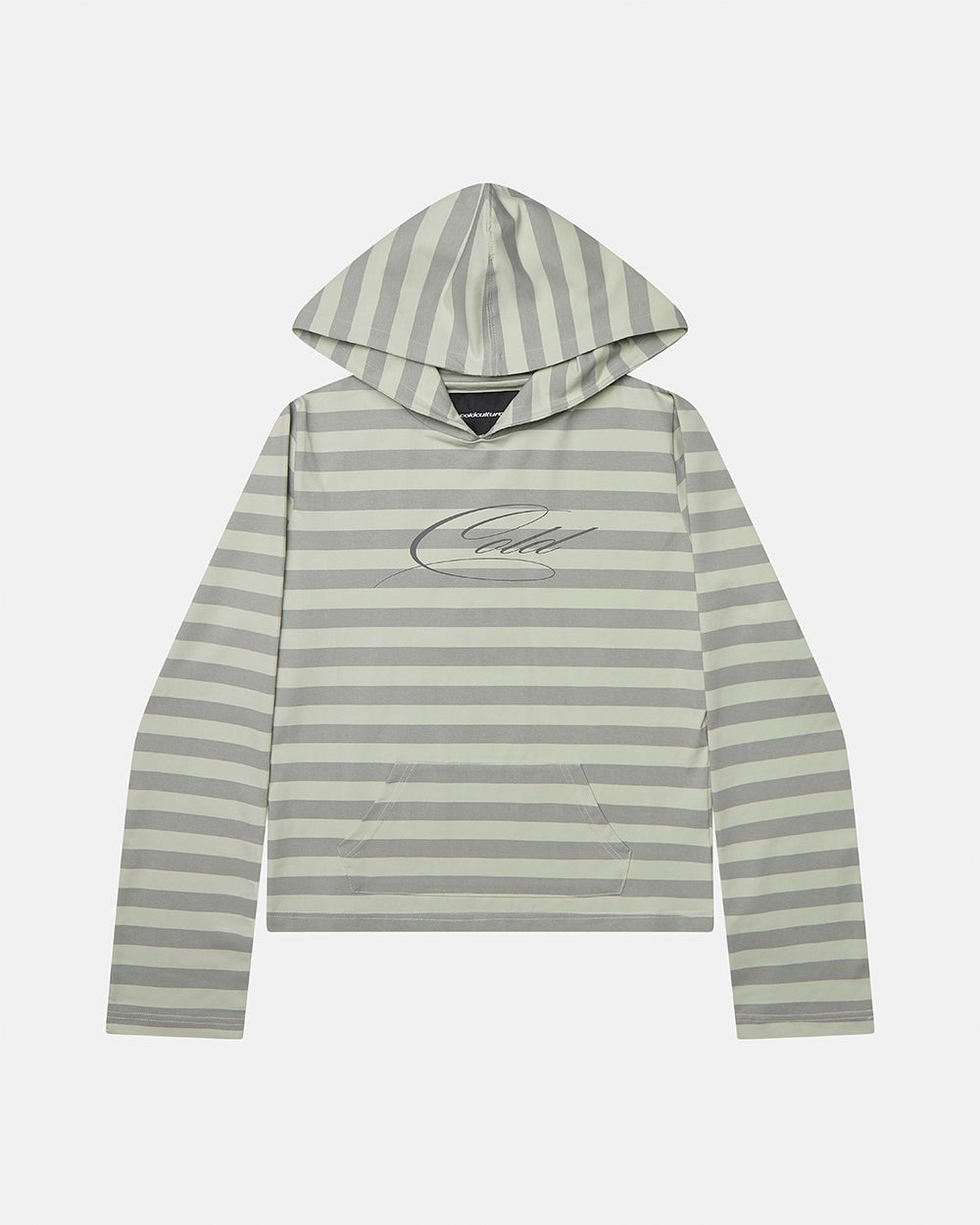 BABY SCRIPT HOODIE GREY