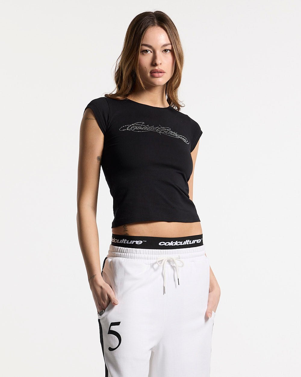 BLING BABY TEE BLACK