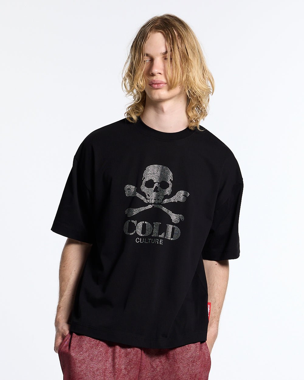 BLING SKULL TEE BLACK