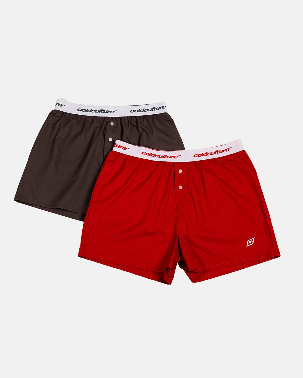 BOXERS ORIGINAL PACK VIVID RED/BROWN