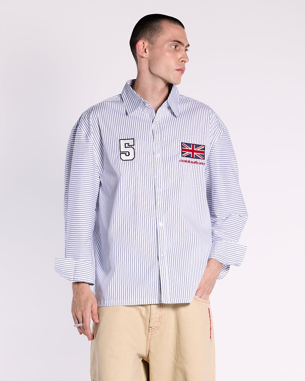 BRIGHTON SHIRT NAVY AND WHITE