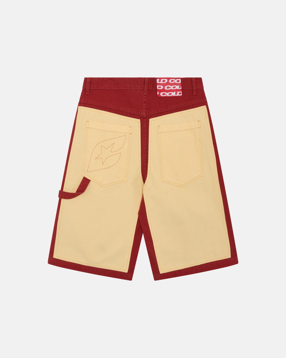 CARPENTER PANELS SHORTS BURGUNDY AND VANILLE