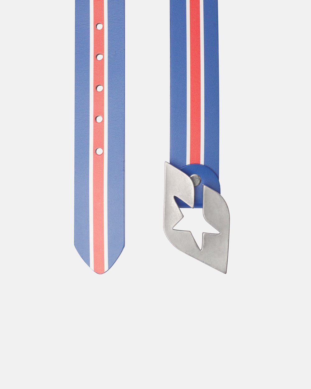 CHEERS LEATHER BELT BLUE & RED