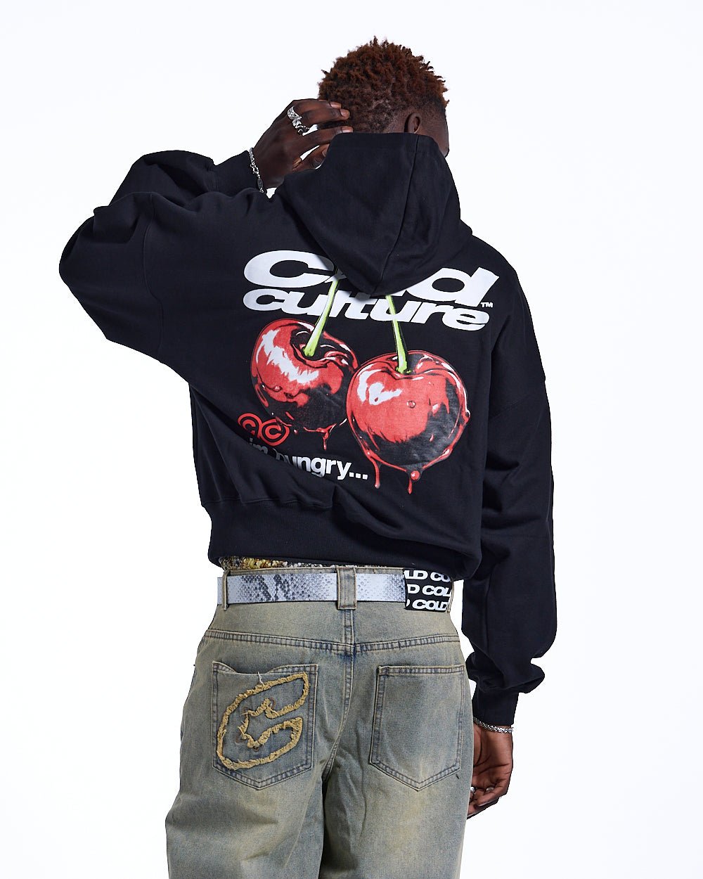 CHERRY HOODIE BLACK