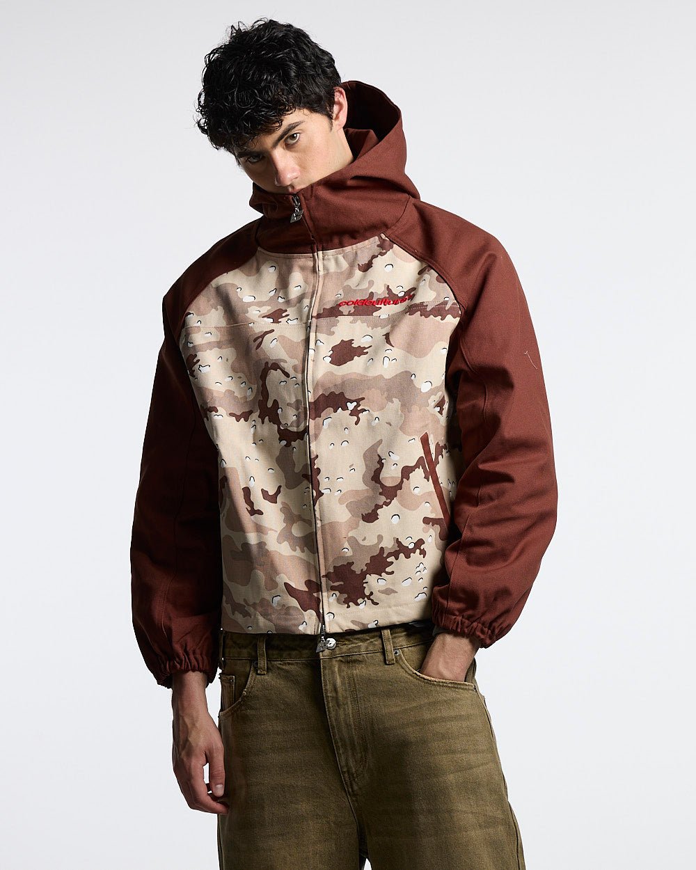 CHIPPED CAMO JACKET BROWN & CAMO