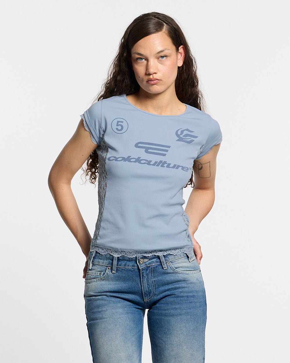 CLUB BABY TEE BABY BLUE