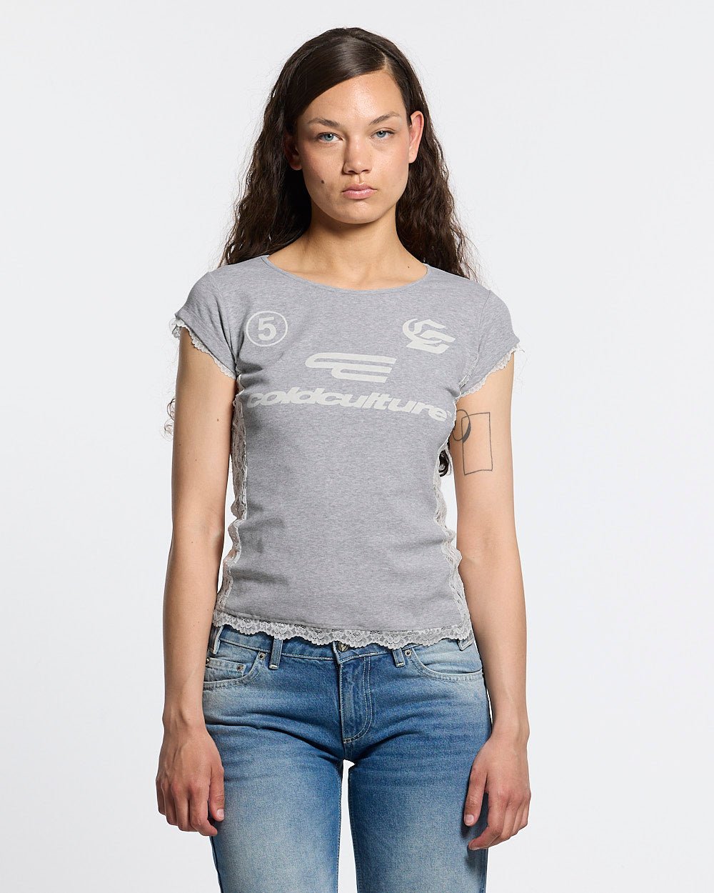 CLUB BABY TEE HEATHER GREY