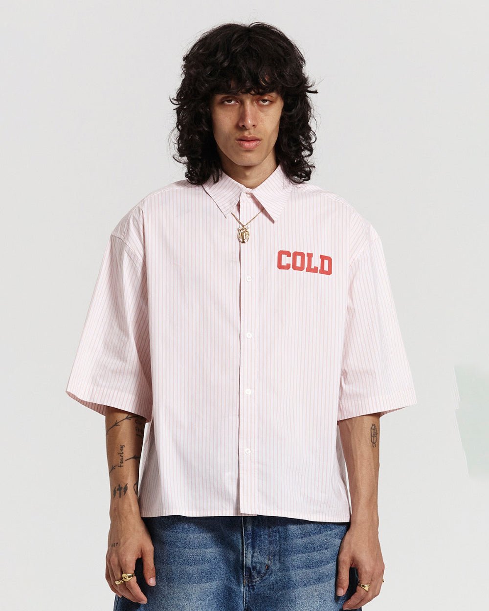 COUNTDOWN SHIRT PINK STRIPES