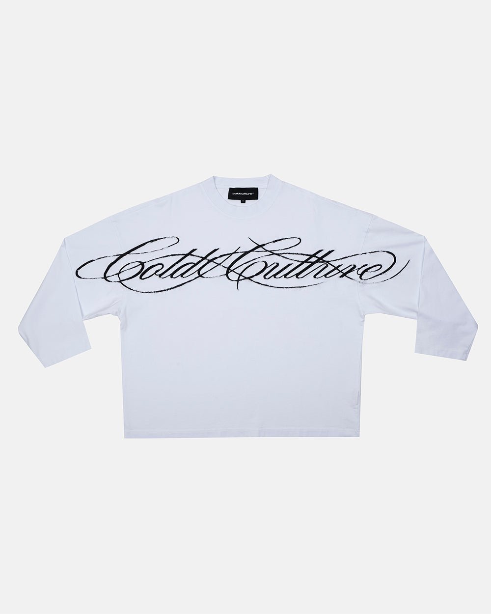 CROSSED SCRIPT LONGSLEEVE 2.0 WHITE