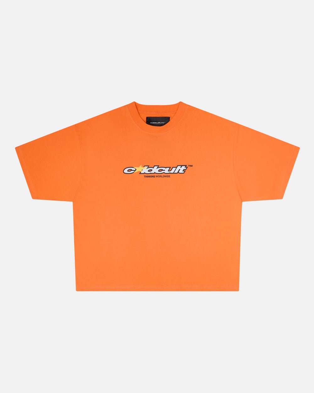 CULT STAR TEE FIRECRACKER ORANGE