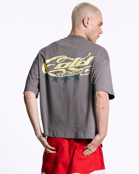 CURLY COLD TEE ASH GREY