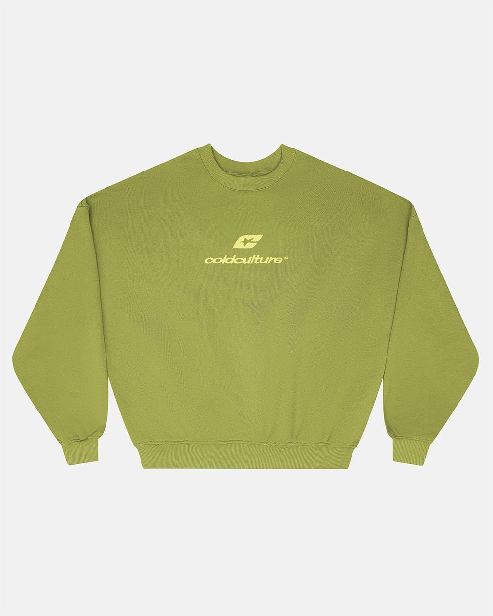 CURVED CREWNECK LIGHT GREEN