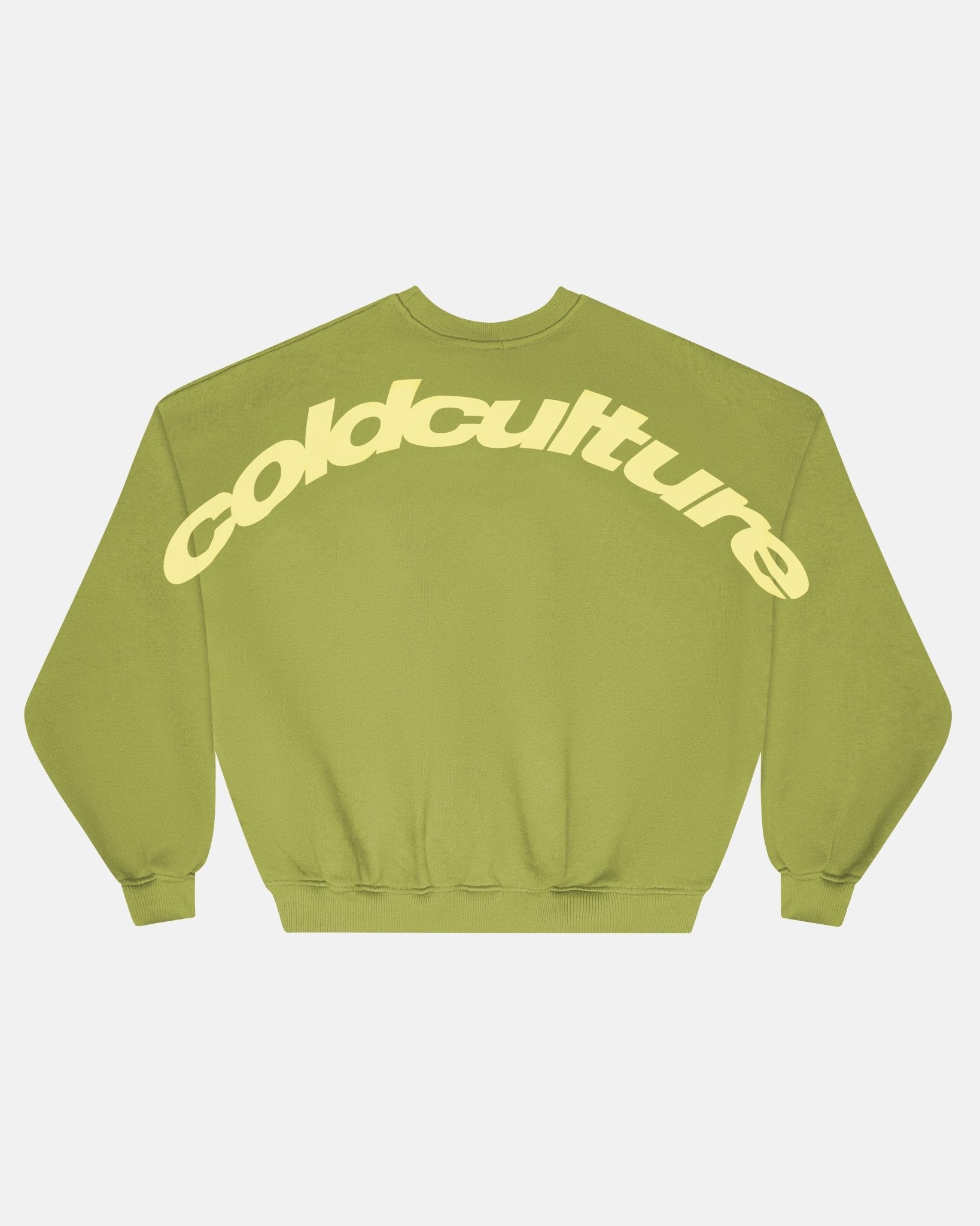 CURVED CREWNECK LIGHT GREEN