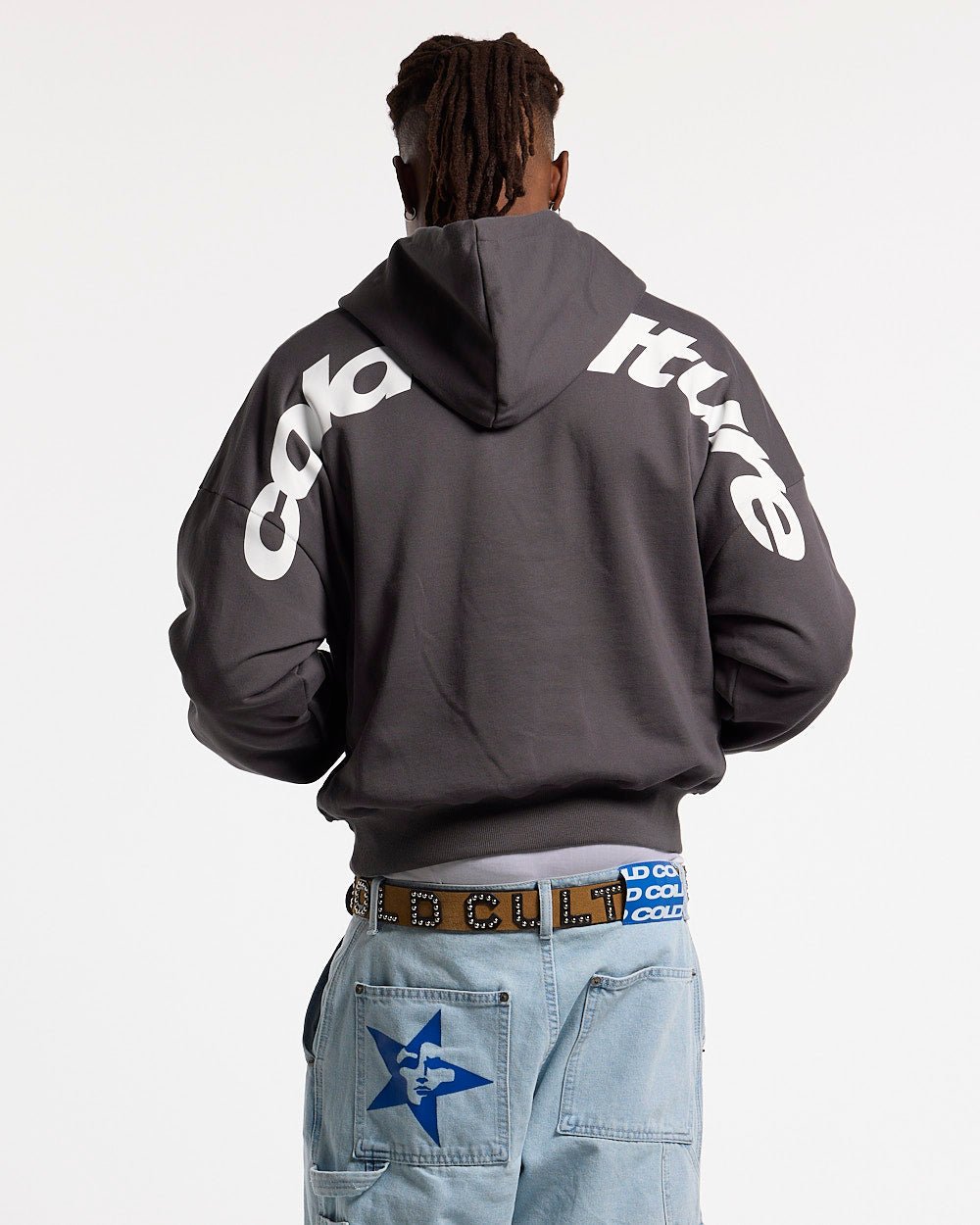 CURVED HOODIE HEAVY GREY