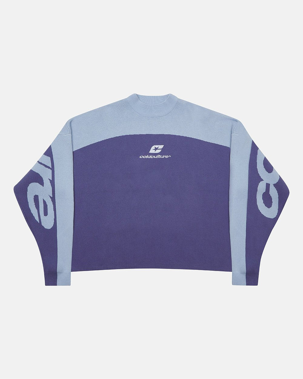 CURVED KNIT BLUE