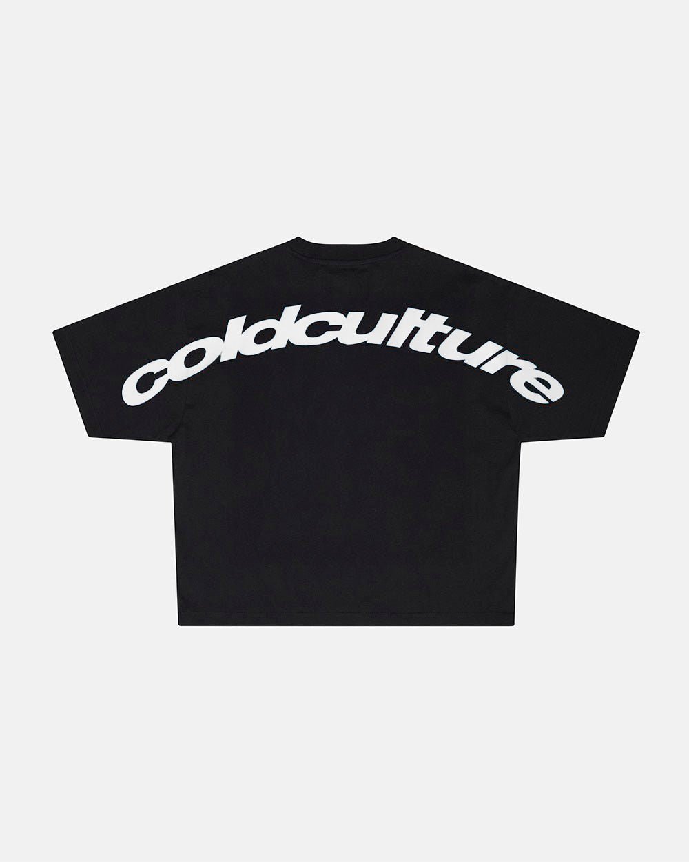 CURVED TEE BLACK & WHITE