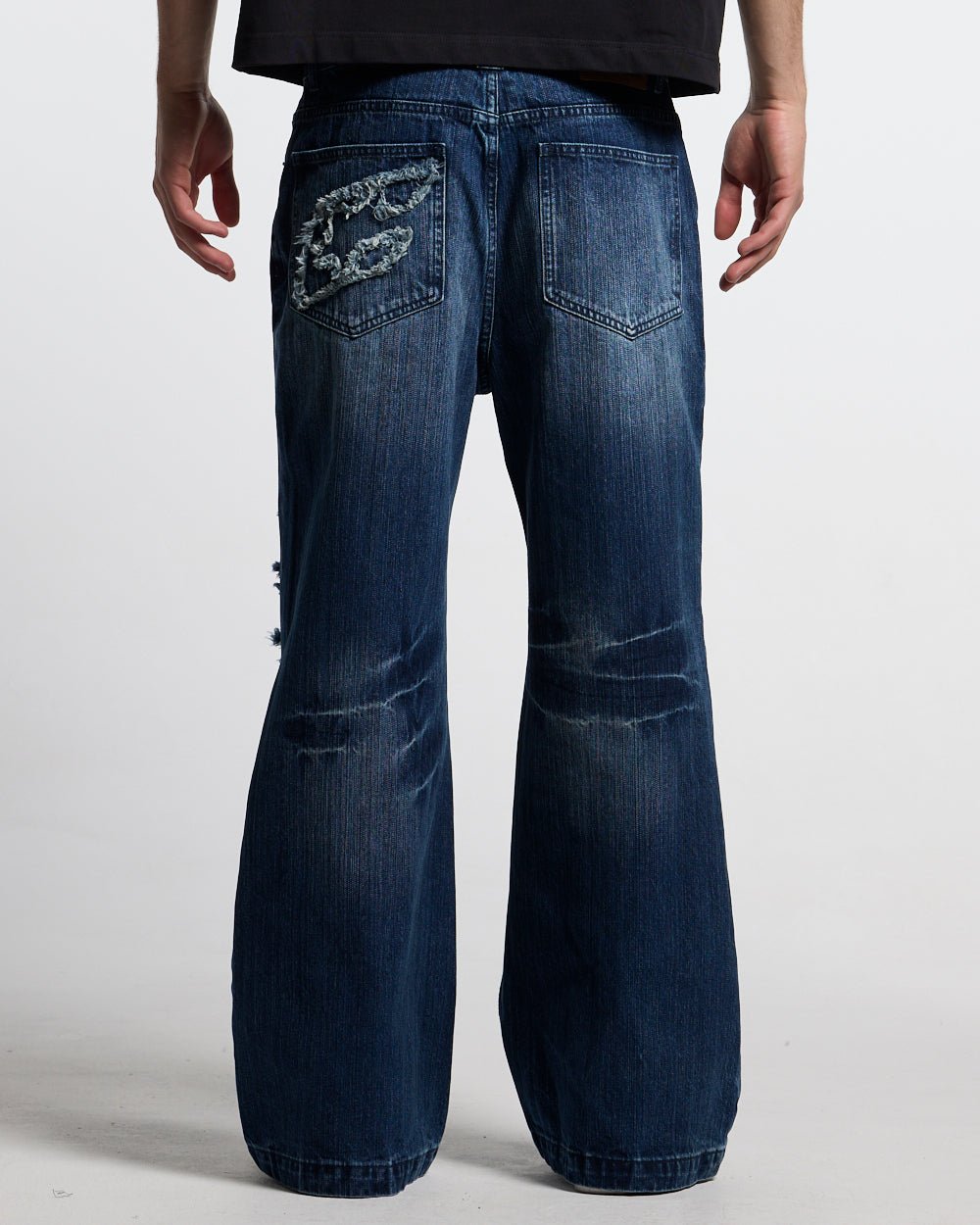 D-STRESSED V3 PANTS WASHED DENIM