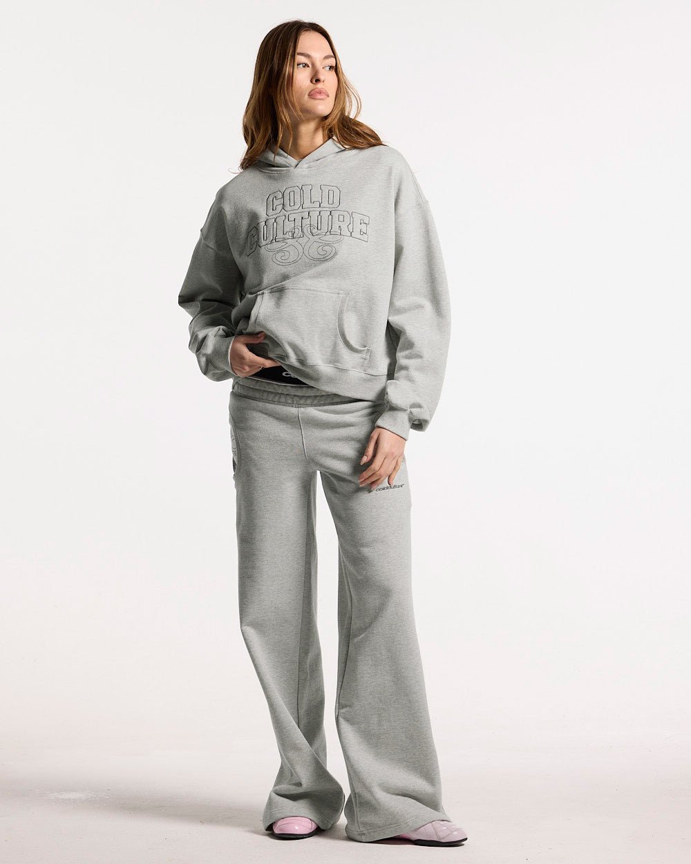 DAILY DRIFT HOODIE HEATHER GREY