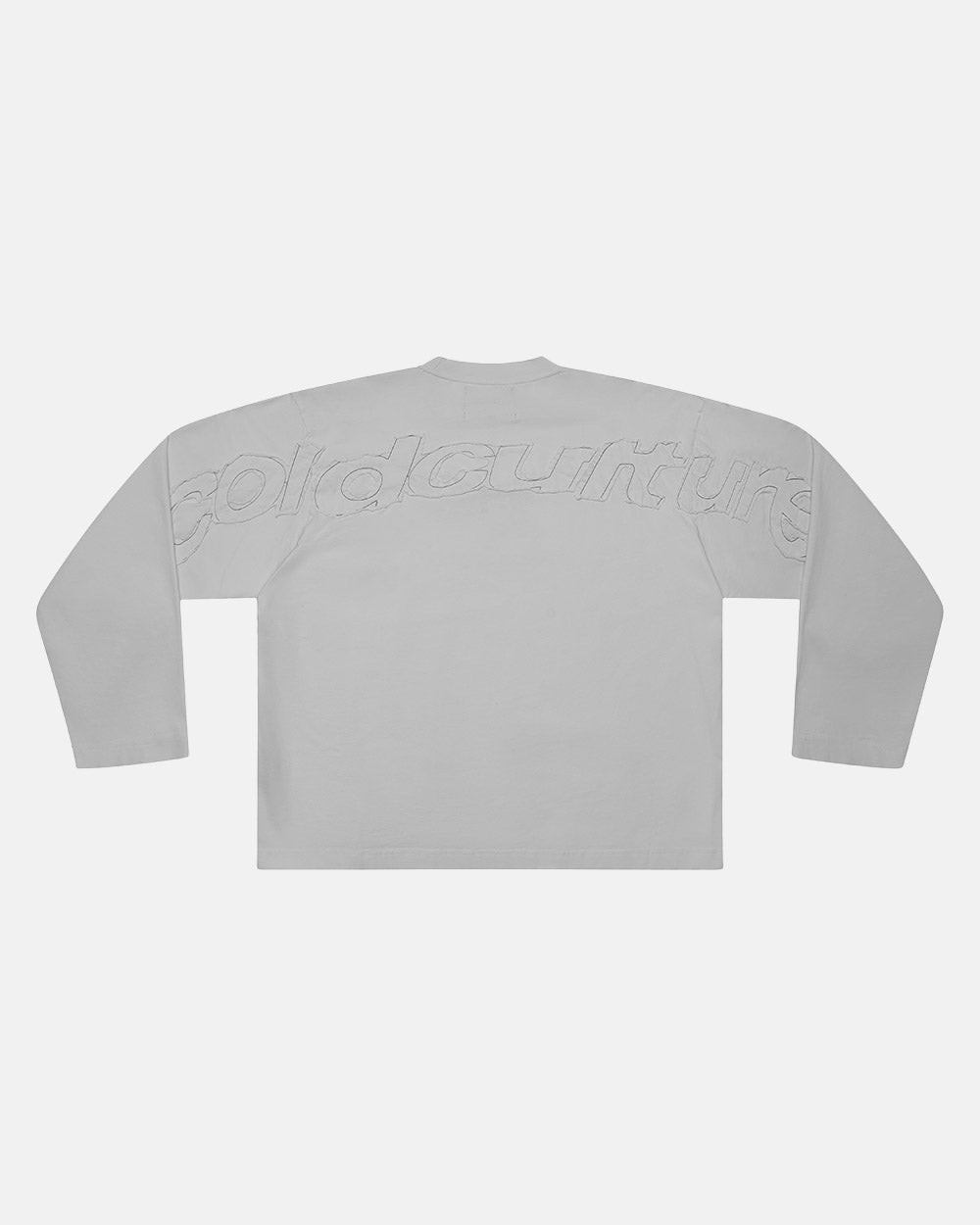 DISTRESS CURVED LONGSLEEVE GREY