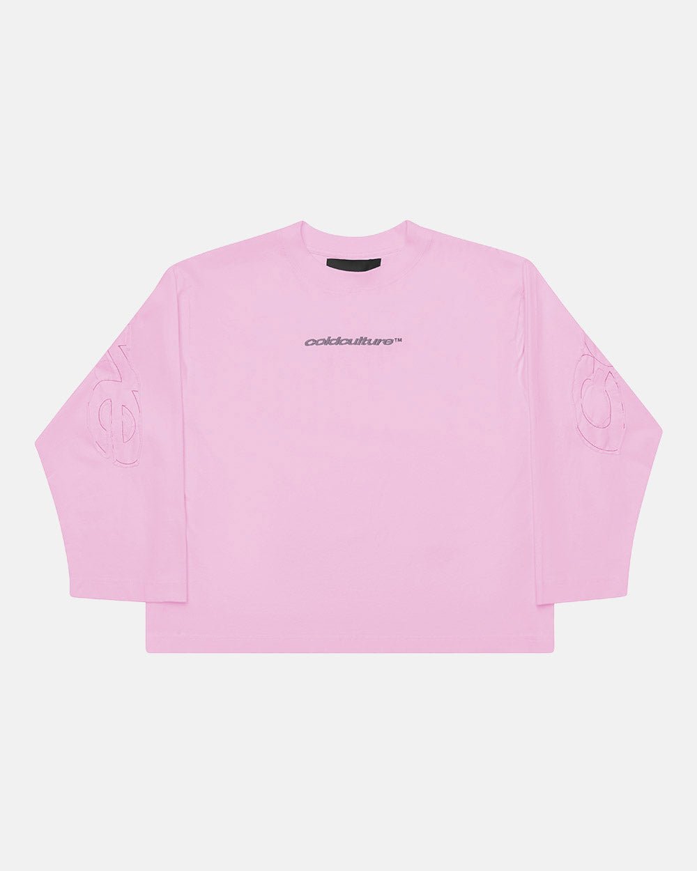 DISTRESS CURVED LONGSLEEVE PINK
