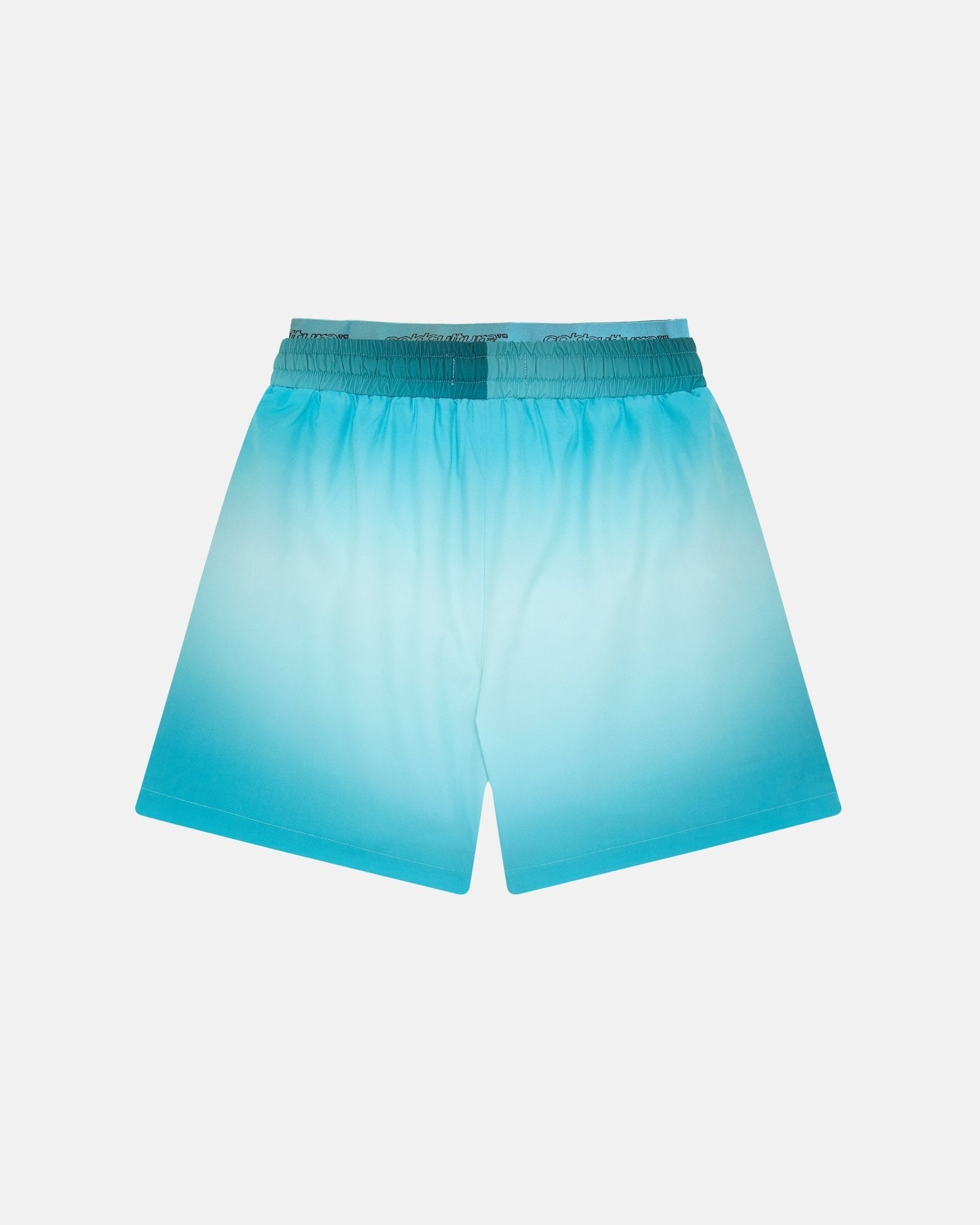 DOUBLE WAIST SWIM SHORTS GRADIENT BLUE
