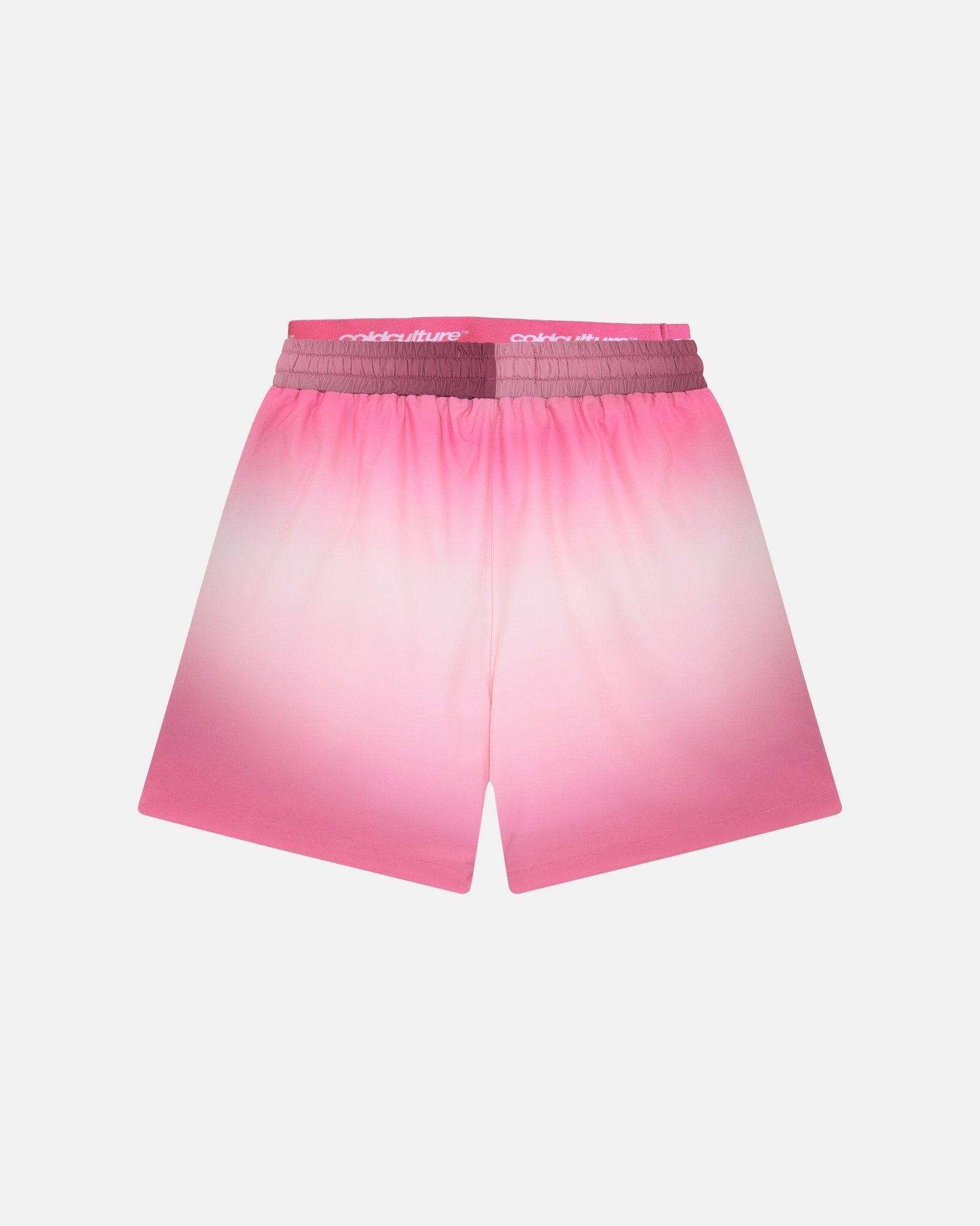 DOUBLE WAIST SWIM SHORTS GRADIENT PINK