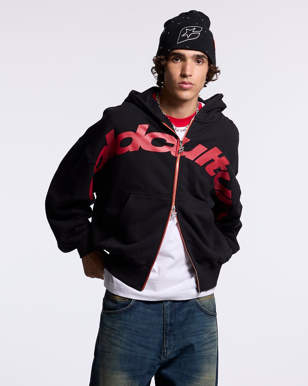 DRIVEN ZIP HOODIE BLACK