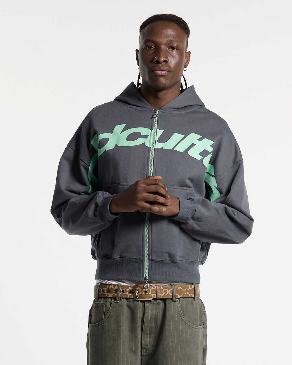 DRIVEN ZIP HOODIE INDIGO BLUE