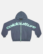DRIVEN ZIP HOODIE INDIGO BLUE