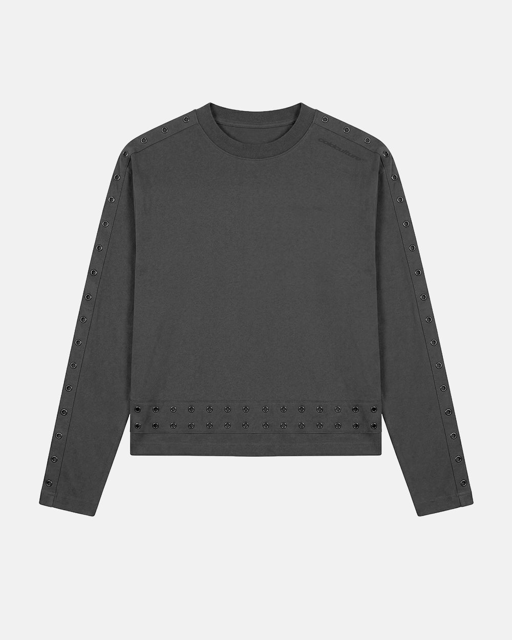 EYELET LONGSLEEVE BLACK