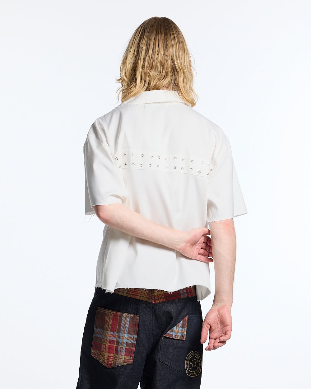 EYELET SHIRT OFF WHITE
