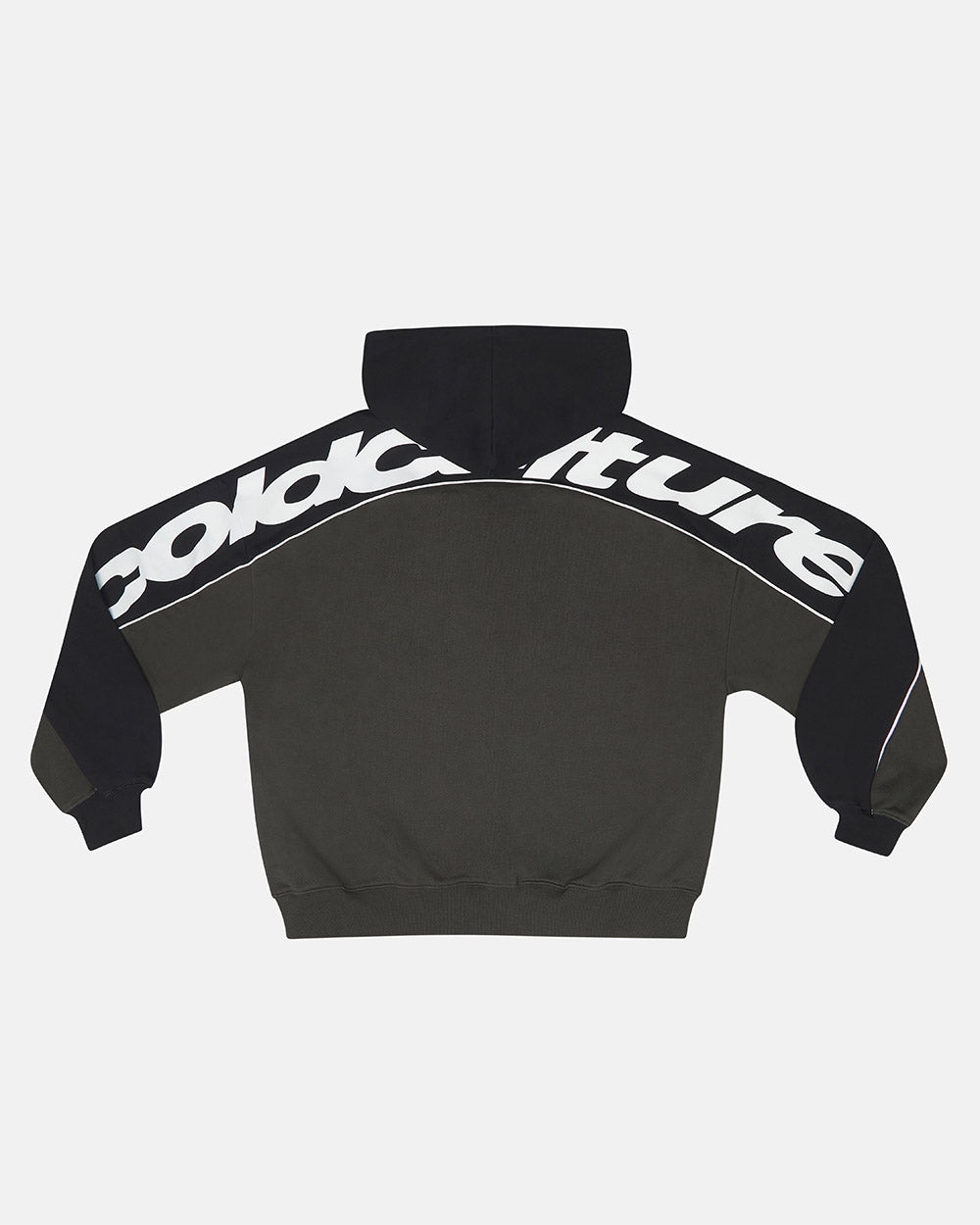 FLESH ZIP HOODIE BLACK & GREY