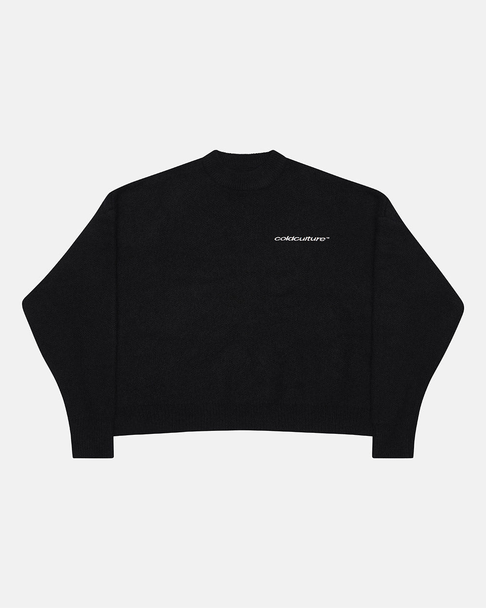 FLUFFY FUR KNIT BLACK
