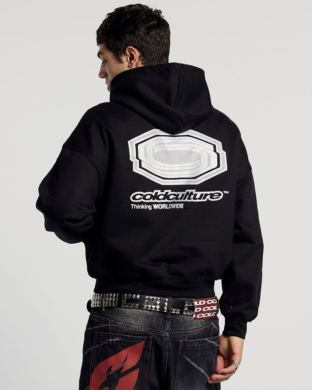 GLITTER HOODIE BLACK