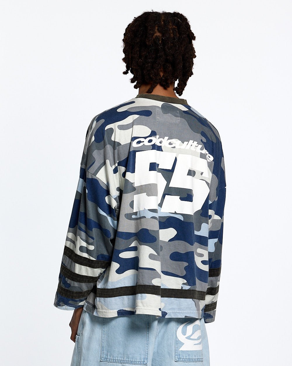 GOALKEEPER LONGSLEEVE HOCKEY TEE BLUE CAMO