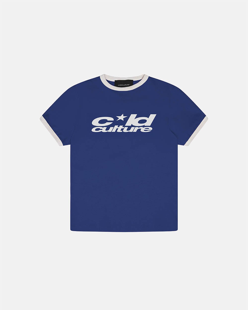HARPER TEE DARK BLUE AND WHITE