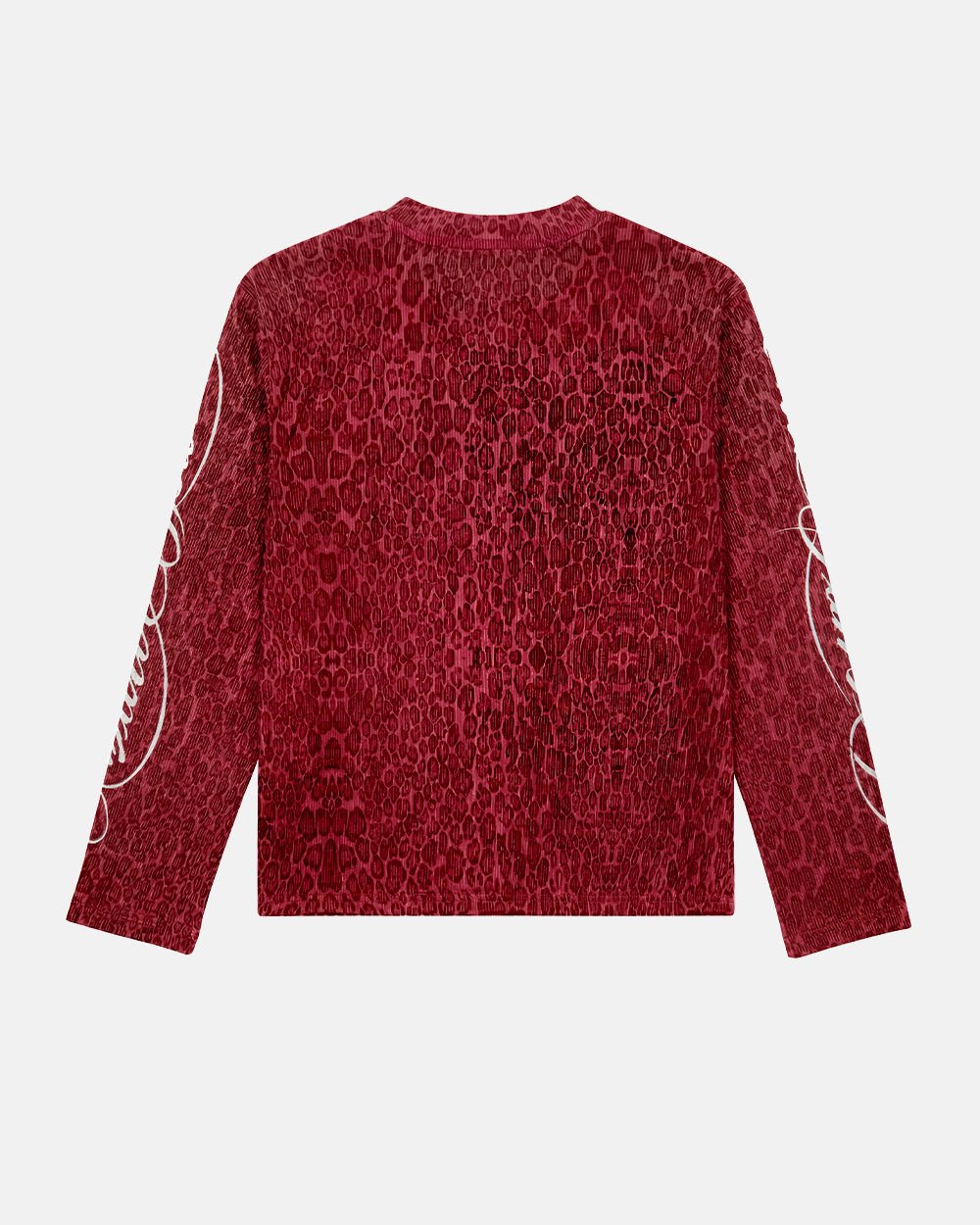 HIDDEN CHEETAH LONGSLEEVE BURGUNDY