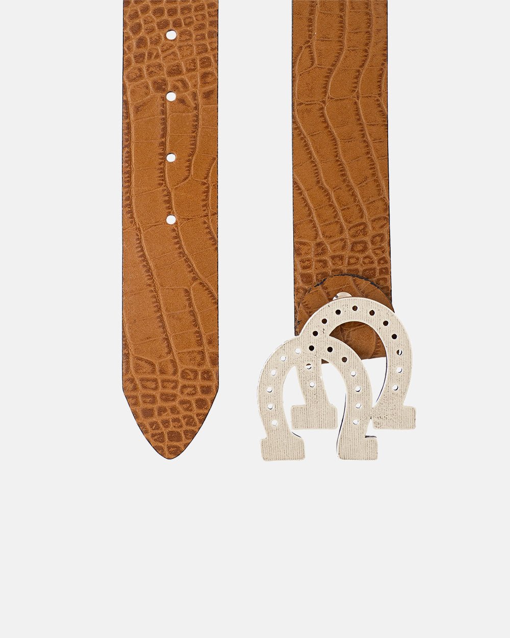 HORSESHOE BELT TESTA CROCODILE