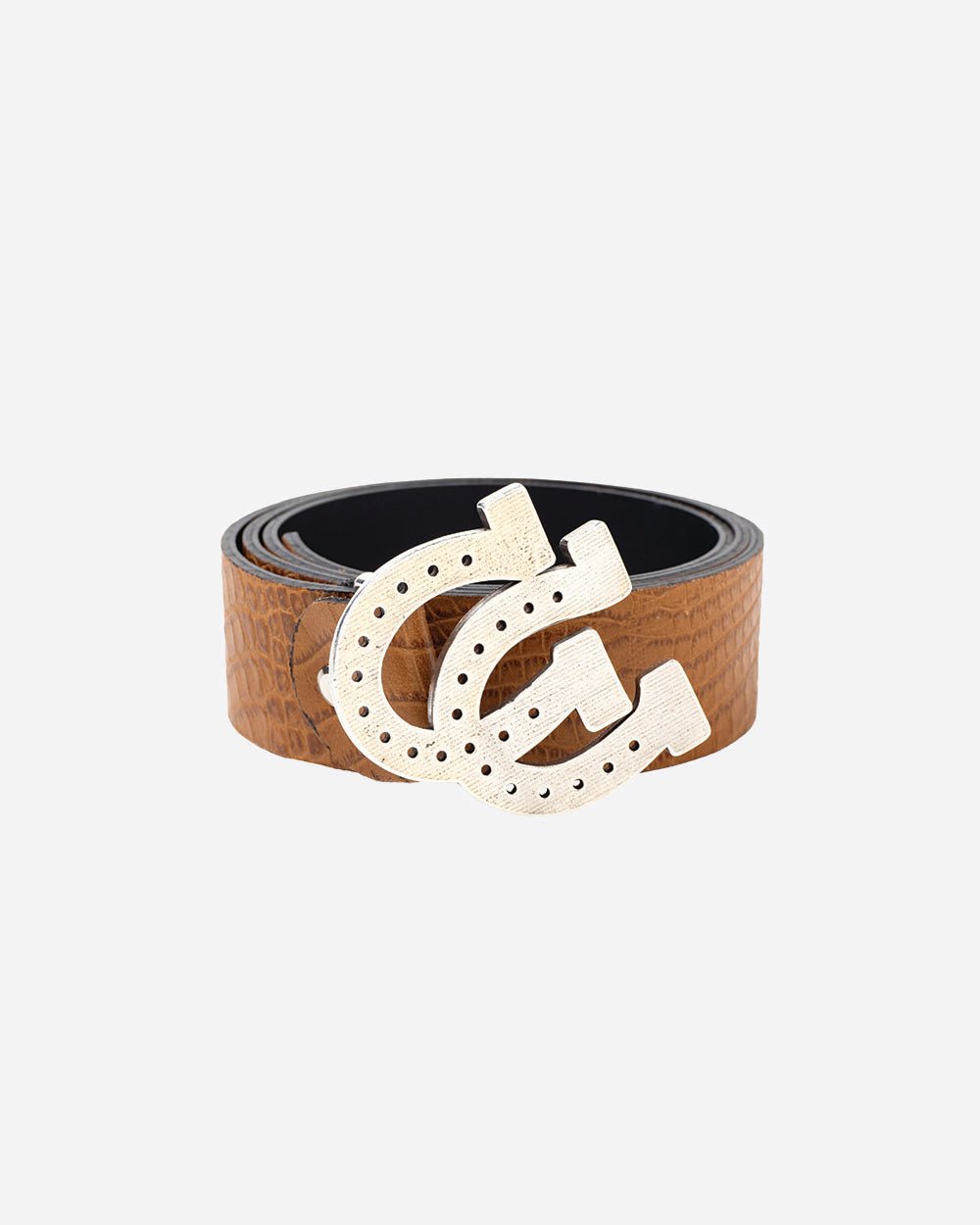 HORSESHOE BELT TESTA CROCODILE