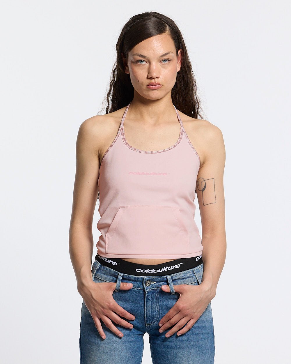 KANGAROO TANK TOP BABY PINK