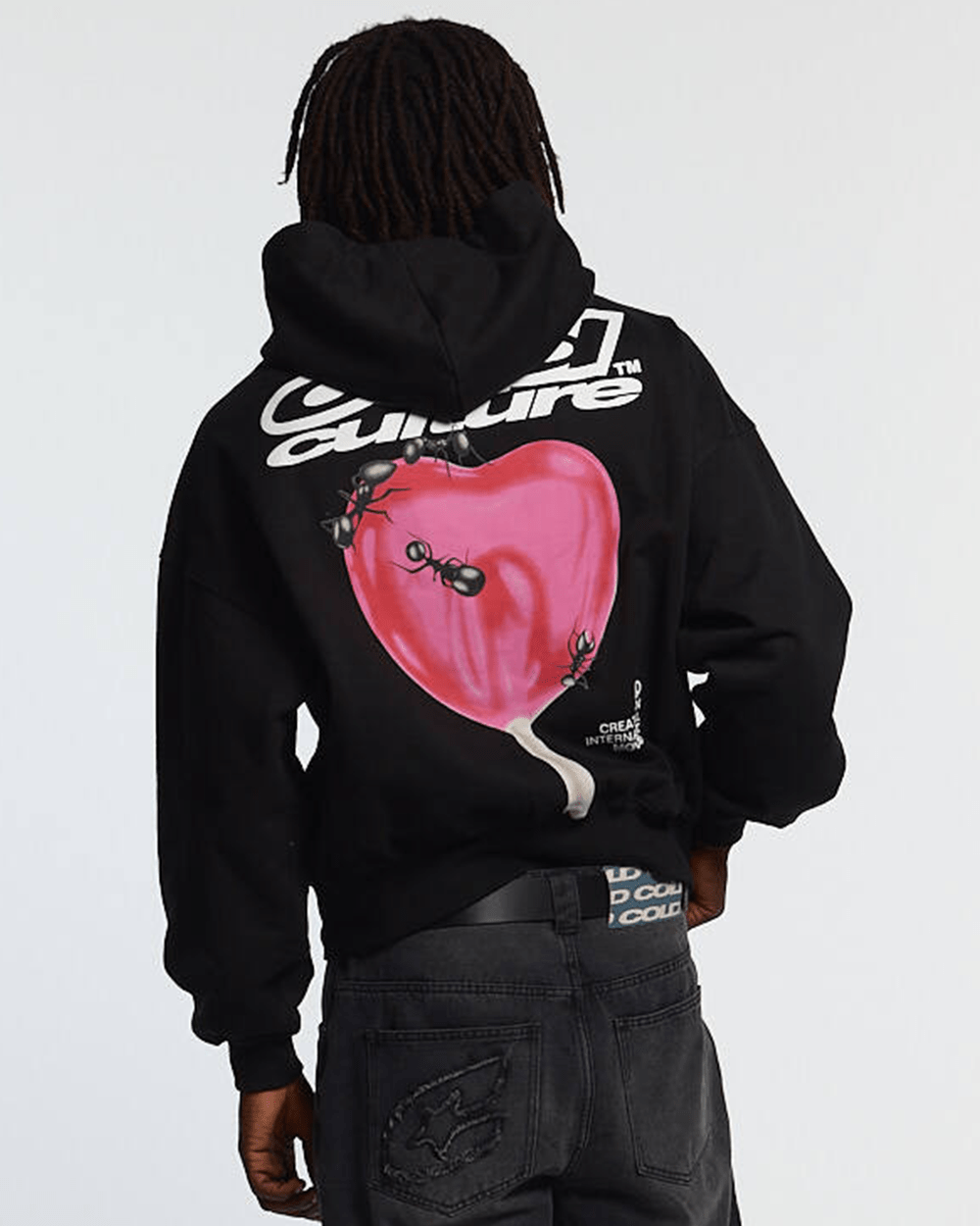 LOLLIPOP ZIP HOODIE BLACK