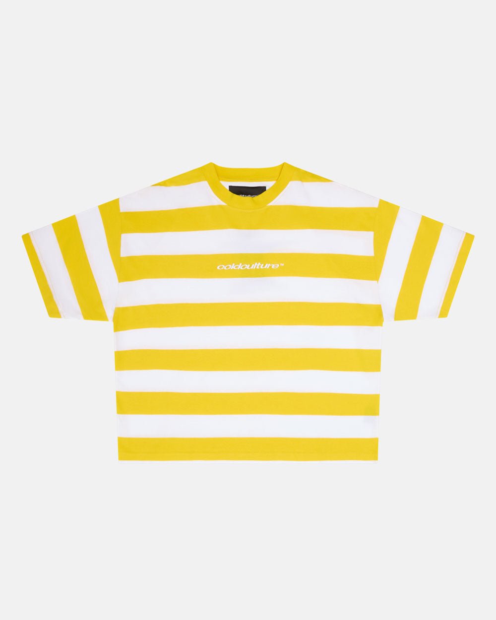 LOLLY ICE TEE WHITE AND YELLOW STRIPES