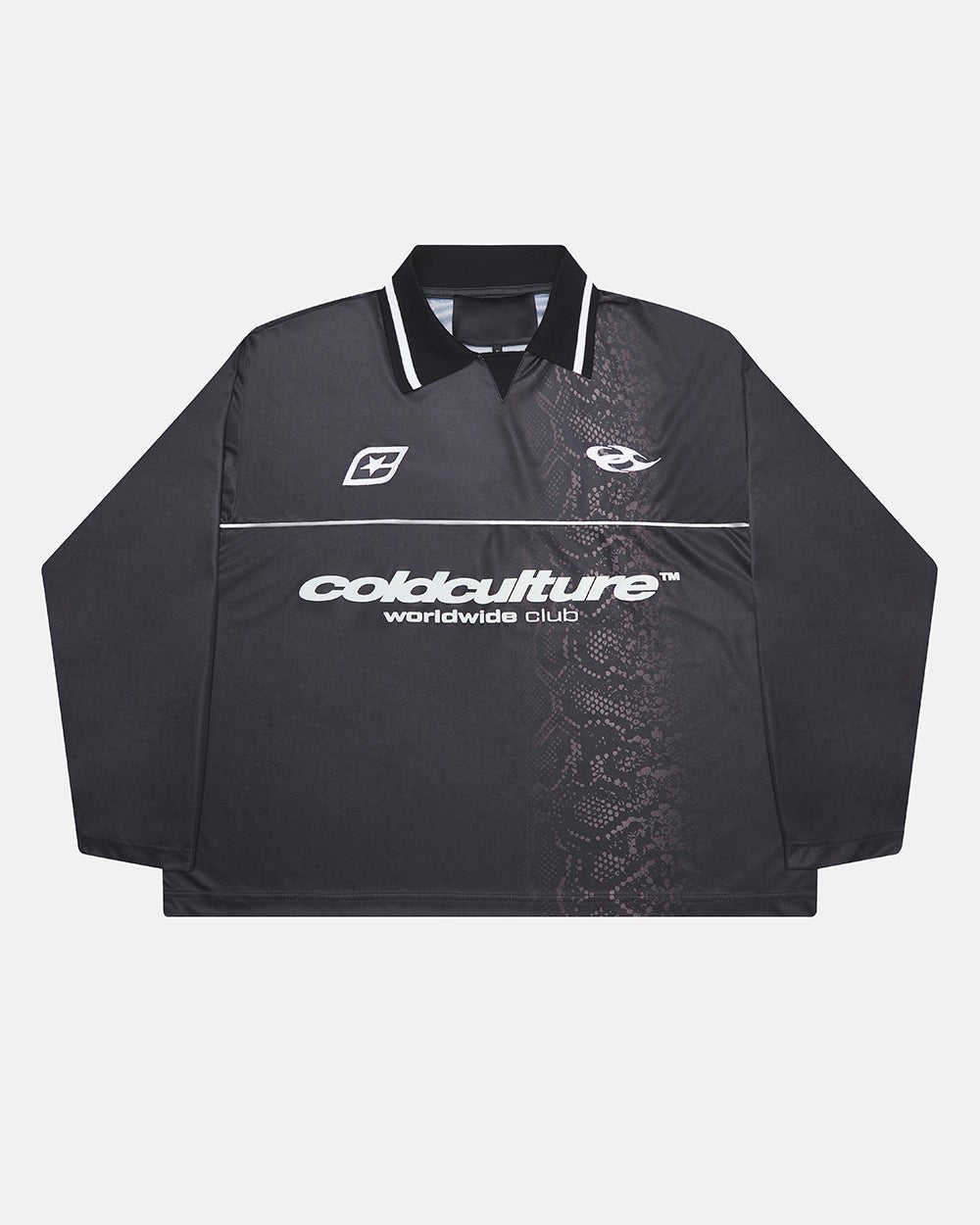 MAMBA SNAKE LONGSLEEVE POLO BLACK