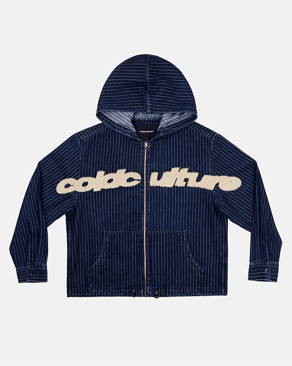 MEMPHIS HOODED SHIRT BLUE DENIM