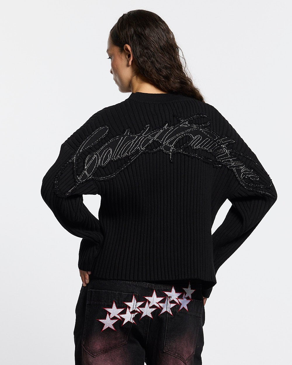 MESSY KNIT BLACK