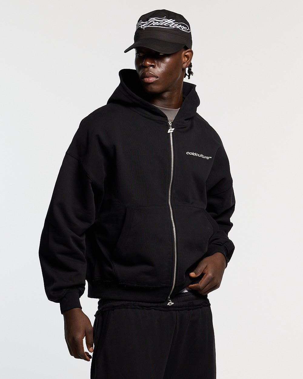 MIDNIGHT SET ZIP UP BLACK