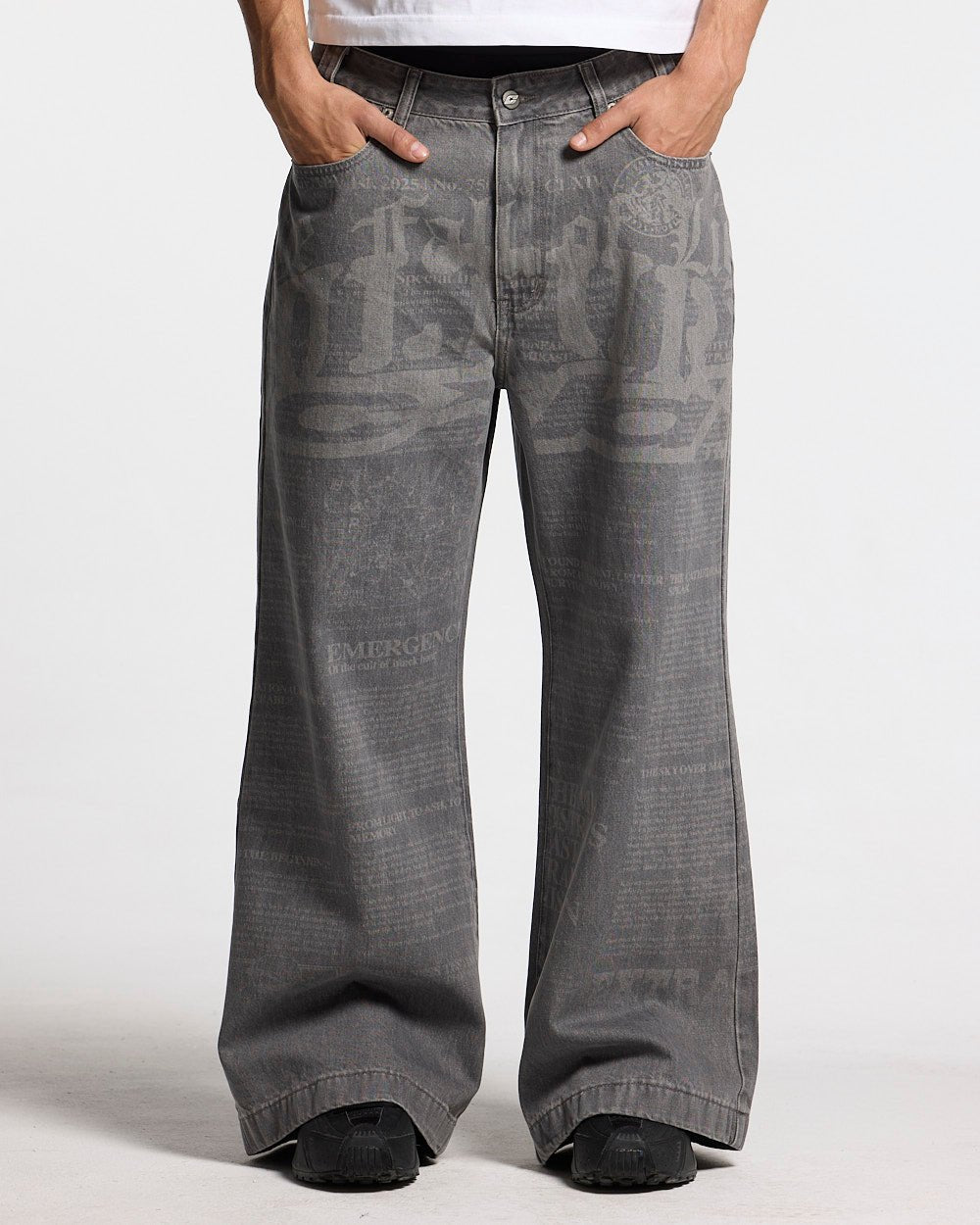 NEWSPAPER V3 PANTS  GREY